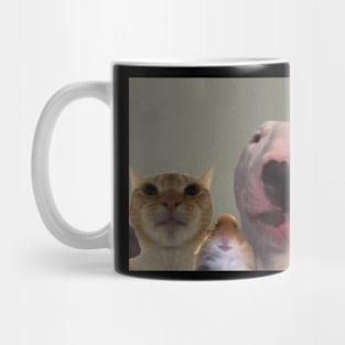 3 Little Dudes Looking At You Mug